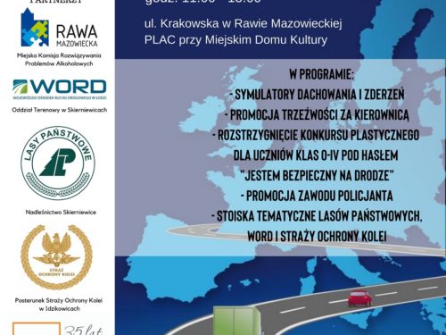 Program rawskich obchodów Europejskiego Dnia Bez Ofiar Śmiertelnych na Drogach