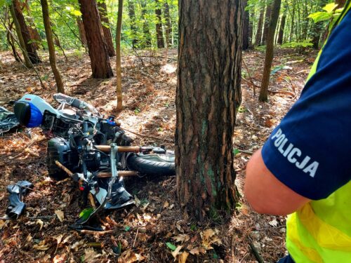 Ossa: Wypadek motocyklisty. 27-letni mieszkaniec powiatu rawskiego zginął na miejscu