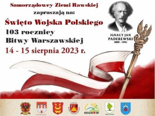 Rawa: Odsłonięcie tablicy Ignacego Jana Paderewskiego w 103. rocznicę Bitwy Warszawskiej 1920