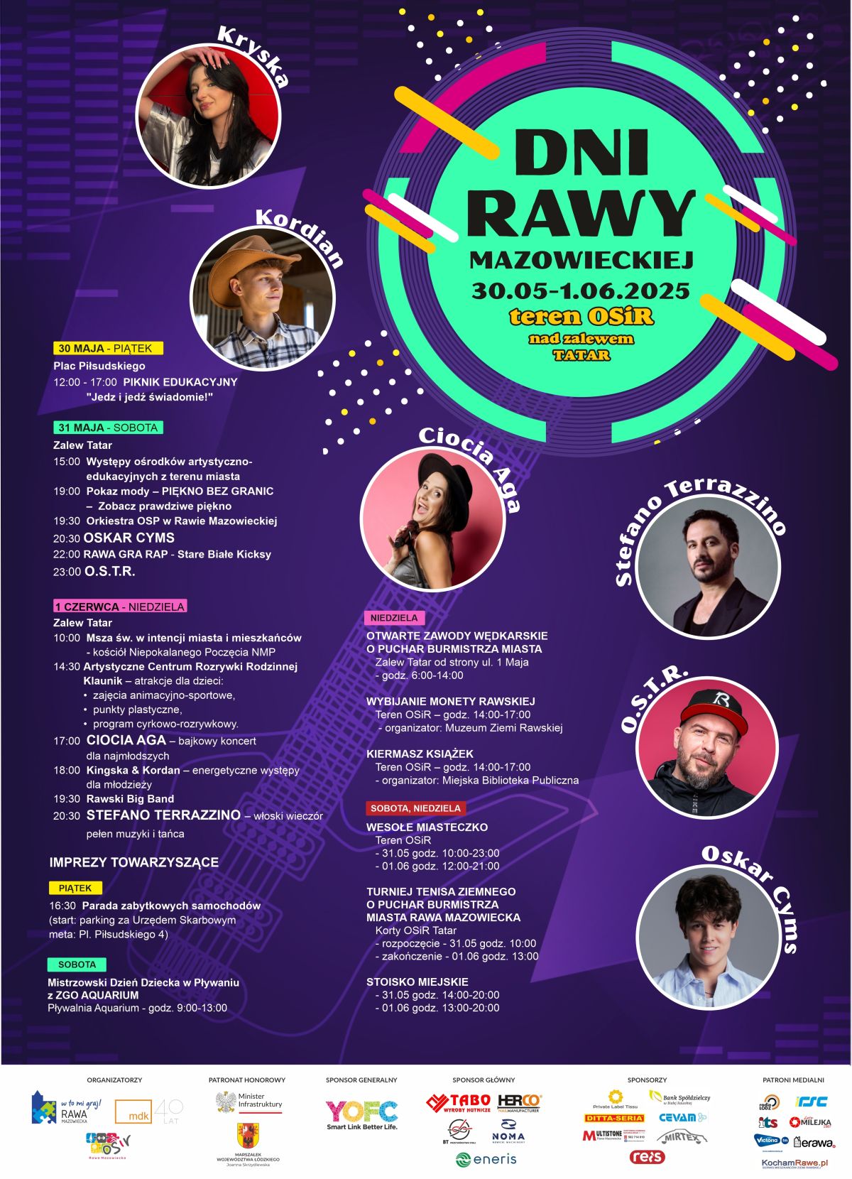 Dni Rawy Mazowieckiej 2025 program gwiazdy kocham rawe plakat