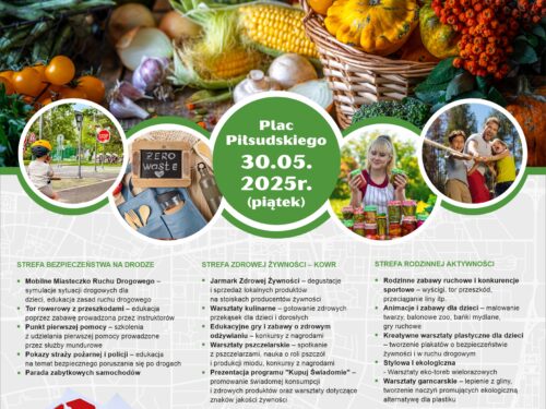 Program „#KupujŚwiadomie” podczas piątkowego Pikniku Edukacyjnego w ramach Dni Rawy Mazowieckiej 2025