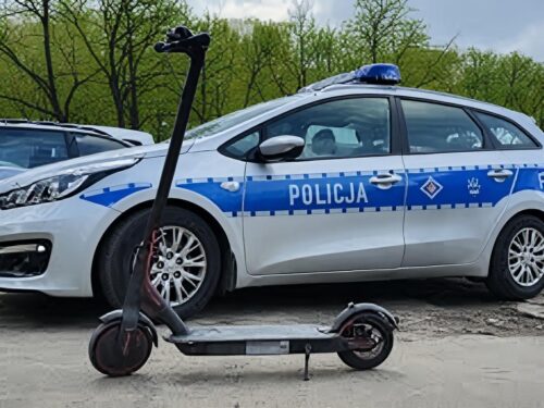 Za jazdę na hulajnodze pod wpływem alkoholu 19-latek musi zapłacić mandat w wysokości 2,8 tys. zł