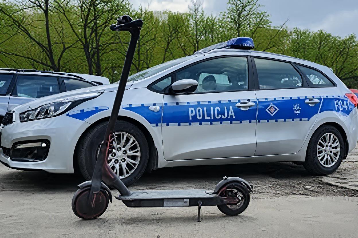 Policja rawa mazowiecka hulajnoga jazda pod wplywem alkoholu mandat kocham rawe