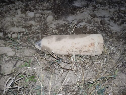 Niewybuch w Wołuczy – saperzy zabezpieczyli pocisk z czasów wojny