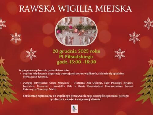 Rawska Wigilia Miejska już 20 grudnia