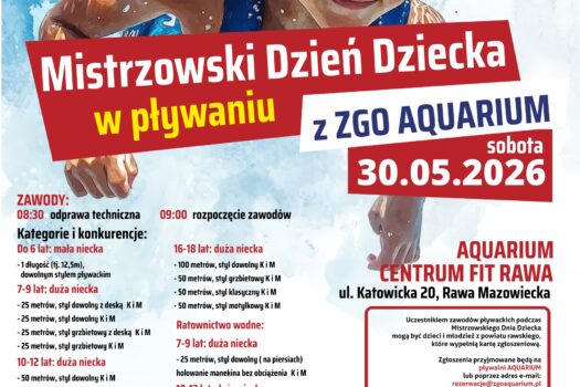 Mistrzowski Dzień Dziecka na basenie! Zgłoś swoje dziecko do zawodów w Rawie Mazowieckiej