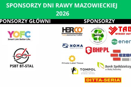 Miasto Rawa Mazowiecka dziękuje Sponsorom Dni Rawy Mazowieckiej 2026