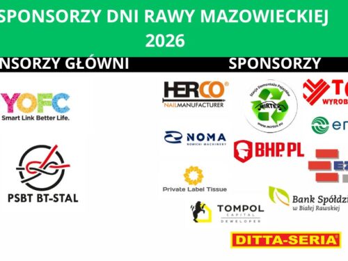 Miasto Rawa Mazowiecka dziękuje Sponsorom Dni Rawy Mazowieckiej 2026