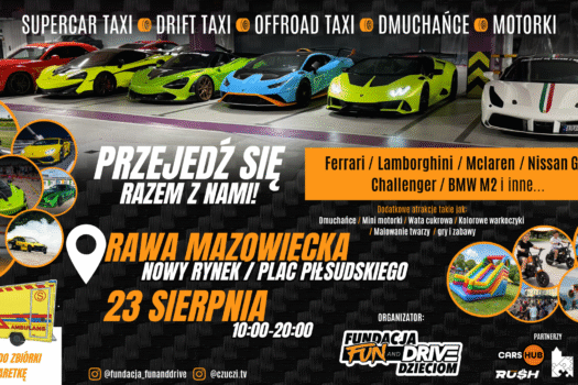 Piknik charytatywno-motoryzacyjny z Lamborghini, Ferrari, McLaren i innymi unikatowymi autami!