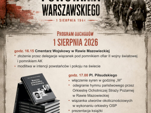 Obchody 82. rocznicy wybuchu Powstania Warszawskiego w Rawie Mazowieckiej