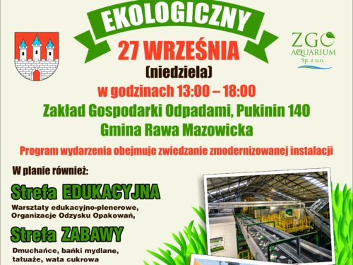 Piknik Ekologiczny ZGO Aquarium – 27 września w Pukininie
