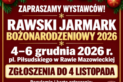 Zapraszamy wystawców na Rawski Jarmark Bożonarodzeniowy 2026!